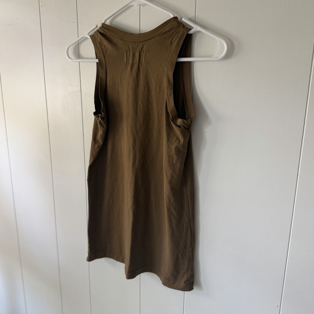 Labo.Art Women's Size 0 XS Brown Sleeveless Crew Neck Tank Top Made in Italy - Picture 5 of 8